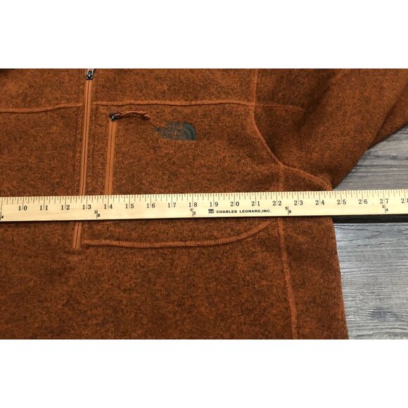 The North Face 1/2 Zip Long Sleeve Sweater Mens XL Burnt Orange - Picture 6 of 7